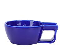Veemoon 1 Pieza Tazón de Afeitar de Cerámica Azul Jabón para Afeitar con Boca Ancha Herramienta Antideslizante para Hombres para Cuidado Personal