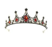 Veemoon 1 Pieza Tiara Barroca para Novia Accesorio de Cabello Ligero y Cómodo para Bodas Fiestas y Fotografía