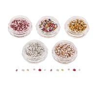 Veemoon 10 Cajas Cajas de Piedras Irregulares para Uñas Gemas y Perlas con Brillo Multicolor Piedras Trituradas y para Decoración de Manicura y Accesorios DIY