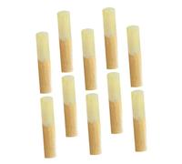 Veemoon 10 Cañas de Saxofón Alto de Bambú Fuerza 2,5, Accesorios para Instrumentos Musicales Ligeros Buen Sonido para Profesionales y Principiantes