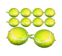 Veemoon 10 Globos Inflables de Tenis de 18 Pulgadas, Decoración Deportiva para Fiestas de Cumpleaños, Globos Decorativos Temáticos para Eventos Interiores y Exteriores