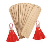 Veemoon 10 Marcapáginas de Madera para Manualidades con Superficie Lisa para Lectores y Decoración Diy con Diseño para y Páginas de Libros