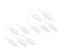 Veemoon 10 Palas Medidoras de Plástico para Hielo y Café, Tamaño Mini, Ligeras y Compactas, Ideales para Restaurante y Estación de Postres, Paquete de 10 Piezas