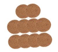 Veemoon 10 Piezas Almohadillas de Nido para y Pájaros de Tapetes Redondos de Fibra de Transpirable y Reutilizable Esterilla Antideslizante para Jaulas y Material Suave y Seguro para