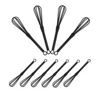 Veemoon 10 Piezas Batidores Mini para Tinte de Cabello Mezcladores Plásticos Portátiles sin Cable para Salón y Doméstico Herramienta Resistente para de Color y Decoloración