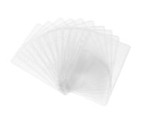 Veemoon 10 Piezas Bolsillos Transparente para Carpeta de Insertos Portátiles para Presupuesto Bolsas Sueltas para y Tarjetas Accesorios para Archivos