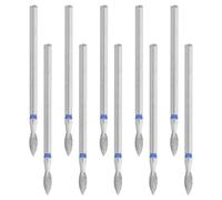 Veemoon 10 Piezas Brocas de para Manicura y Pedicura Cabezales de Molienda y Pulido para Cutículas Embalaje Individual Higiénico Herramienta Profesional para Limado y Modelado