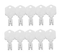 Veemoon 10 Piezas Llaves de Encendido para Montacargas Compatible con Múltiples Incluye Anillos y Cierre de Cable para Claves Perdidas y Prevención de Interrupciones Laborales