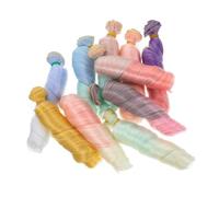 Veemoon 10 piezas Pelucas Rizadas de Alta Temperatura para Muñecas Cabello Sintético Material para Manualidades Accesorios para Creación de Muñecas Ligero y Fácil de Usar