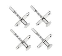Veemoon 10 Piezas Pestillo de resorte tornillo de varilla de ajuste pestillos del émbolo pernos herrajes para fijacion de muebles cerrojo para muebles cuna Componente jaula de palomas