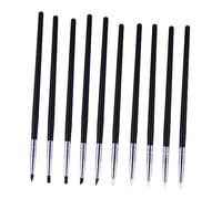 Veemoon 10 piezas Pinceles de Silicona para de Uñas Herramientas de Escultura y Punteado Material Resistente para Manicura DIY Casa y Profesional