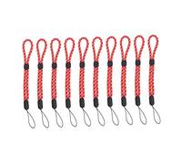 Veemoon 10 Piezas Pulsera De La Cordón Clave Cordón para Llaves Muñequera -pérdida para Digital Cordón De Llavero Correa De Muñeca para Teléfono Móvil Rojo