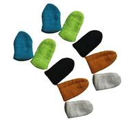 Veemoon 10 Piezas Puntera Forrada Cubierta De Dedo para Servir Comida Tapa De La Yema del Dedo Joyas Mangas De Silicona para El Pulgar Gel De Limpieza Mangas De Eccema Toque Cuna De Dedo