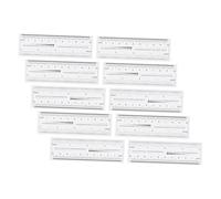 Veemoon 10 Piezas Regla Para Medir Uñas De Medición y Centímetros Para Medir Materiales Proyectos De Estudiantes