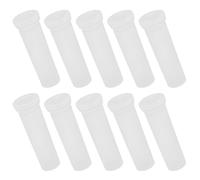 Veemoon 10 Piezas Tubo de Agua para Flores de Plástico Transparente con Tapa Soporte para Flores y Preservación Adecuado para Cultivo y Cuidado