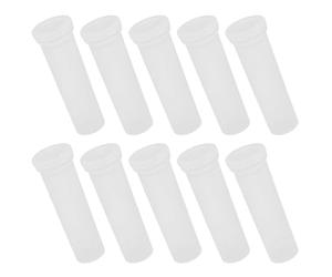 Veemoon 10 Piezas Tubo de Agua para Flores de Plástico Transparente con Tapa Soporte para Flores y Preservación Adecuado para Cultivo y Cuidado