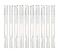 Veemoon 10 piezas Unidades Bolígrafos Transparentes Vacíos con Punta de Pincel Aplicadores Rotativos para Esmalte de Uñas Aceite Nutritivo Brillo Labial y Crecimientos de Pestañas Diseño