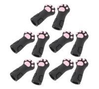 Veemoon 10 Piezas Unidades Fundas Protectoras de Silicona Forma de Pata de Gato Cubiertas Elásticas para Cortaúñas y Pinzas Protectores Divertidos para Herramientas de Manicura y Pedicura