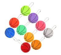Veemoon 10 Unidades Colgante Reflectante de Baloncesto 6cm para Mochila y | PVC Rejilla Reflectante, Brillo Oscuridad, Fácil de Llevar, Uso Exterior Correr