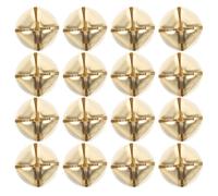 Veemoon 100 Campanas de Metal para Collar de Perro de 30 Mm Color Amarillo, Mini Campanas Vintage para Mascotas Pequeñas con Sonido Nítido para Seguimiento, Accesorios Colgantes