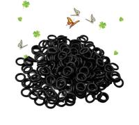 Veemoon 100 piezas Anillos de Goma para Máquinas de Grommets Negros de Amortiguación Material Duradero para Profesional
