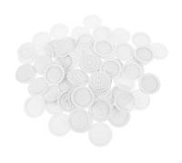 Veemoon 100 Piezas Bandeja para Pegamento de Pestañas Postizas Organizador de Adhesivo Desechable Paleta de Pvc para Extensiones de Pestañas Soporte para Pegamento Blanco para Artistas