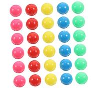 Veemoon 100 Piezas contando bolas Marbles de color sólido canicas amarillas canicas para carrera de canicas bolas de marmol combinación de piscinas de bolas el plastico