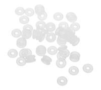 Veemoon 100 piezas Espaciadores para Pulseras de Silicona Grosor Topes y Separadores de Cuentas de Caucho para Fabricación de Joyería DIY Ajuste Seguro y Resistente al Desgaste