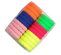 Veemoon 100 piezas Gomas Pelo Colores para Mujer Coleteros Romboide Transpirables Accesorios Cómodos y Resistentes para Trenzas y Coleta Diaria