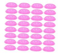 Veemoon 100 piezas Placas de Adhesivo para Pestañas de PVC Soportes para Injerto de Pestañas Herramientas Efecto de Secado Instantáneo y Portátiles Color Rosa