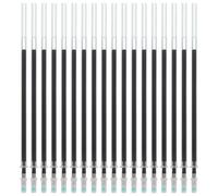 Veemoon 100 piezas Recambios para Bolígrafos Gel Punta Negra Recarga Suave Tinta sin Fugas para Oficina y Papelería Escolar