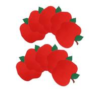 Veemoon 100 Piezas Servilletas de Papel Forma de Manzana Roja para Vuelta al Cole Decoración de Aulas y Fiestas Escolares Desechables con Bordes Festoneados para Eventos y Reuniones