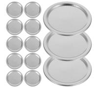Veemoon 100 piezas Tapas para Tarros Mason de Boca Regular con Anillos de Aluminio Diseño Partido Reutilizable Sellado Hermético para Conservación y Almacenamiento de Alimentos