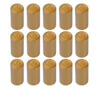 Veemoon 100 Piezas Unidades Film Termorretráctil para Sellado de Botellas de Vino Cápsulas de Plástico para Preservación Bodas Fiestas y Enología con Acabado Profesional Dorado