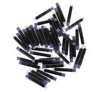 Veemoon 100 piezas Unidades Recambios de Tinta para Pluma Estilográfica Compatibles Tinta Azul Negra Rápida Secado Recargas Ergonómicas para Oficina y Escuela