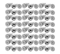 Veemoon 100 Remaches Cónicos Plateados 7x14 Mm, Puntas Metálicas para Ropa Punk, Clavos para Chaquetas y Bolsillos, Kit de 100 Piezas para DIY en Artesanía de Cuero y Decoración de Moda