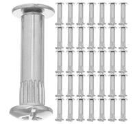 Veemoon 100 Tornillos M6 para Muebles - Pernos de Conexión para Unión de Paneles - Postes de Tornillo Manguito y Tuerca de Férula, Resistentes Corrosión, para Montaje y Reparación