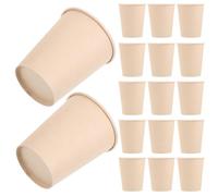 Veemoon 100 Unidades Vasos de Papel Desechables de 250ml para Bebidas Calientes y Frías, Diseño Minimalista y Seguro para Café, Jugos y Agua en Uso Diario