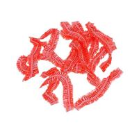 Veemoon 100piezas Gorros De Baño Gorra De Ducha Protectores De Pelo Para Mujeres Rojos Unidades