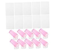 Veemoon 10juegos Estampador de Uñas Transparente de Sello de Silicona Suave Cabezal Herramienta de Impresión para Uñas para Decoración Francesas y Estampado Casa