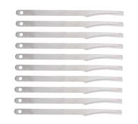 Veemoon 10piezas Cuchillo Para Reparar Piernas Raspador De Pies Portátil De Acero Inoxidable Recortador De Uñas Casero Raspador De Talones