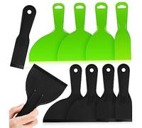 Veemoon 10piezas Espátulas Plásticas Con Mango Ergonómico Para Enmasillar y Raspado De Para Reparaciones De Paredes y Aplicación De Vinilo