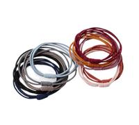 Veemoon 10Piezas Lazos de Pelo Elásticos de Alta Elasticidad para Coletas Accesorios para Mujeres y Niñas Colores Aleatorios
