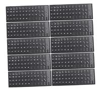 Veemoon 10piezas Pegatina para Teclado Español y Letras Accesorios para Ordenador para Teclado Gaming y Aprendizaje De Idiomas Extranjeros