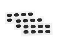 Veemoon 12 Almohadillas para Nariz de Gafas Antideslizantes Suaves de Espuma EVA Cómmodas y Adhesivas para Gafas Sol Diseño Ovalado Negro