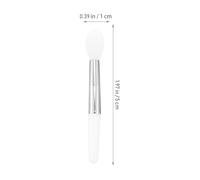 Veemoon 12 Aplicadores de Pincel de Labios de Silicona de Color Claro, Mini Tamaño Portátil Mango Claro, 12 Piezas para Maquillaje y Aplicación de Bálsamo Labial en Belleza y Cuidado