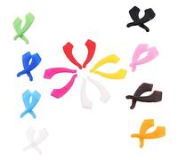 Veemoon 12 Pares de Soporte Antideslizante de Silicona para Patas de Gafas, Cubiertas de Fijación Cómodas para Gafas de Miopía en Natación y Gimnasia