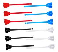 Veemoon 12 piezas Accesorios para Taladro Mezclador de Pintura Varillas Helicoidales para Epoxi y Pintura Fácil Uso y Limpieza Compatible con Mezclado de Líquidos Espesos y