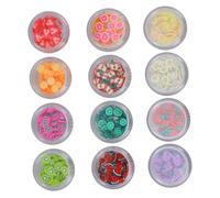 Veemoon 12 Piezas de Rodajas de Arcilla Polimérica para Manicura Coloridas Accesorios Decorativos para Diy Uñas Material Ligero y Duradero para Mujeres Decoraciones de Uñas