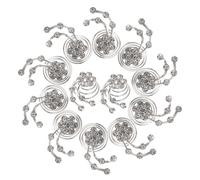 Veemoon 12 piezas Horquillas con Diamantes de Imitación Accesorios de Pelo Decorativos para Novia Pinzas Plateadas Elegantes para Bodas y Fiestas